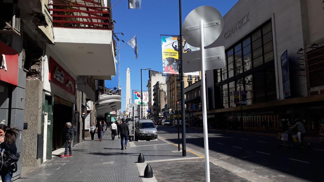 Que Mejor Vista Del Obelisco Piso A La Calle Corrientes Buenos Aires Exterior foto
